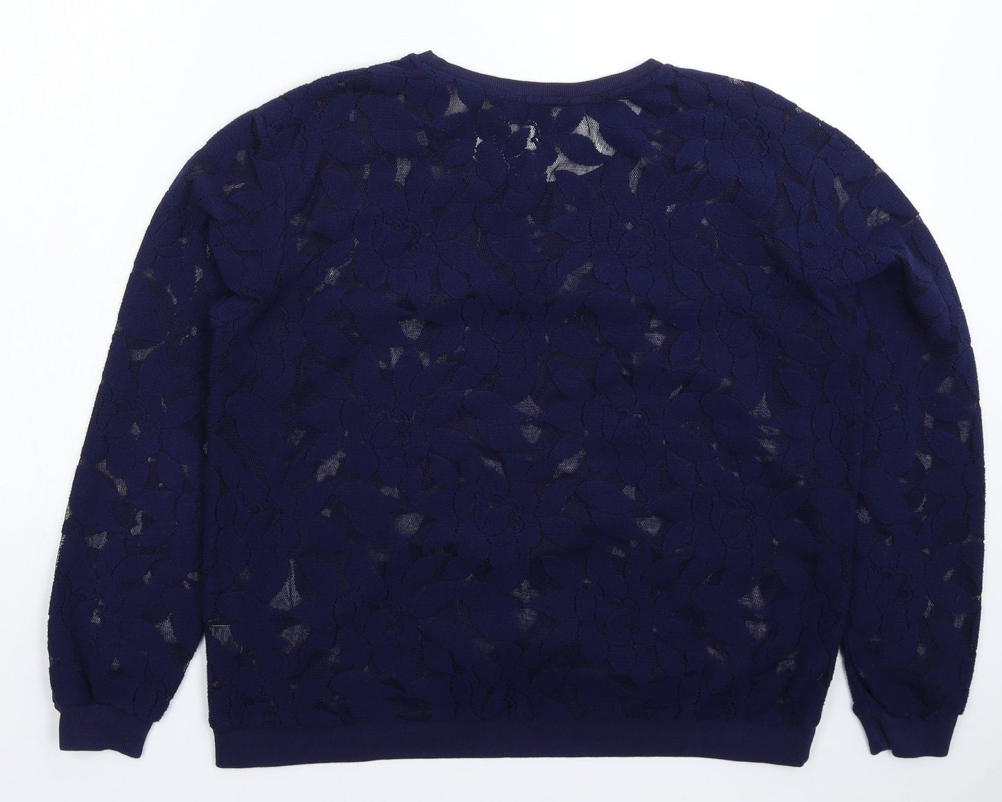 Womens UK Size 16 Marks and Spencer Blue Pullover Jumper