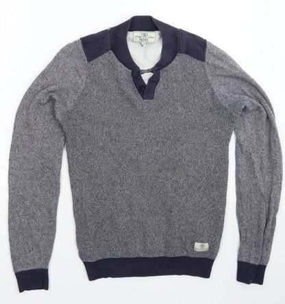 NEXT Mens Blue  Knit Pullover Jumper Size XS