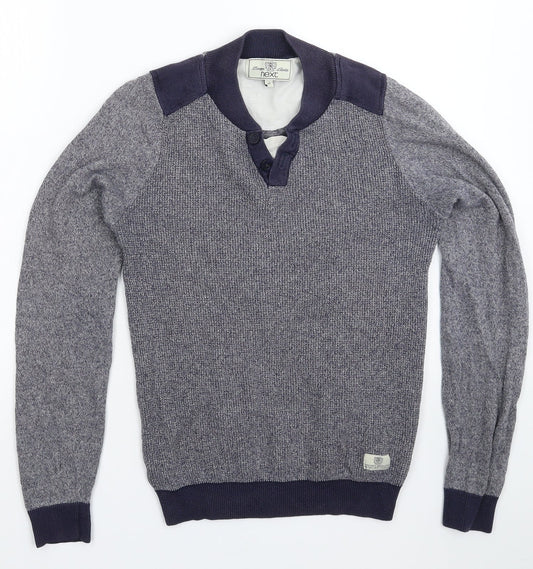 NEXT Mens Blue  Knit Pullover Jumper Size XS