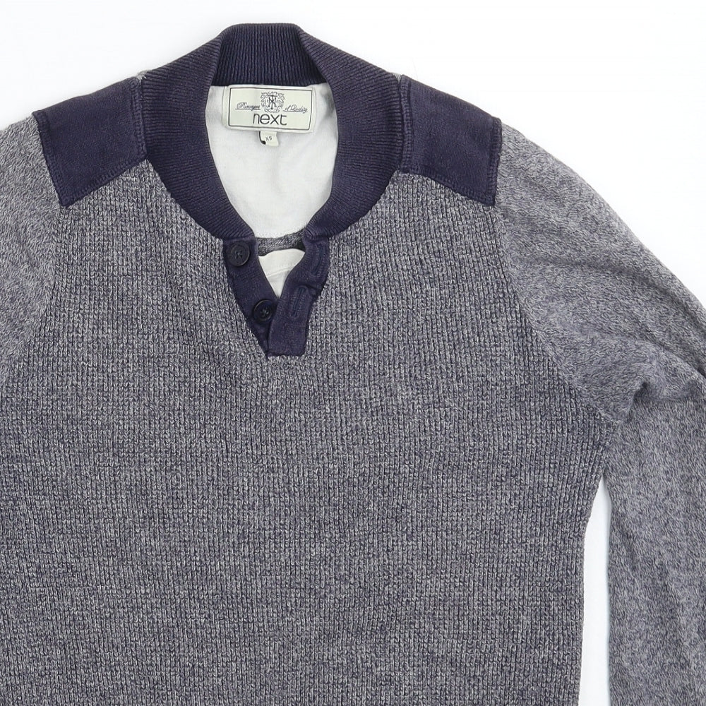 NEXT Mens Blue  Knit Pullover Jumper Size XS
