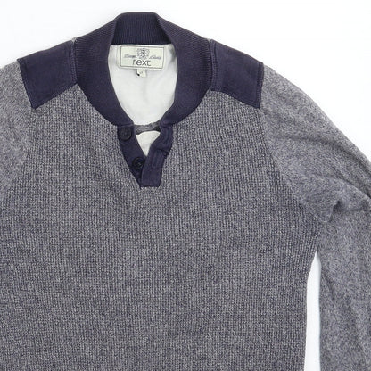 NEXT Mens Blue  Knit Pullover Jumper Size XS