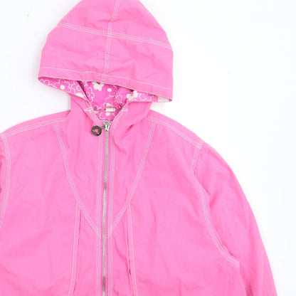 Close-up detail of Top Five girls’ pink jacket coat, size 9, years