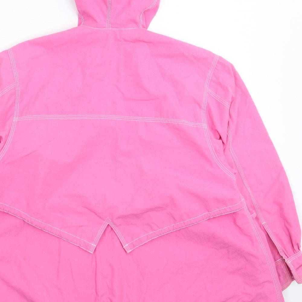 Brand and care label for Top Five girls’ pink jacket coat, size 9, years