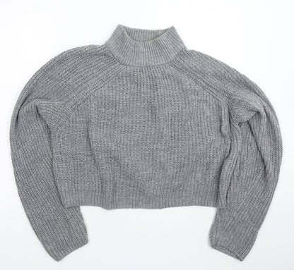 Primark Womens Grey  Knit Pullover Jumper Size 12