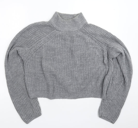 Primark Womens Grey  Knit Pullover Jumper Size 12