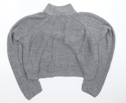 Primark Womens Grey  Knit Pullover Jumper Size 12