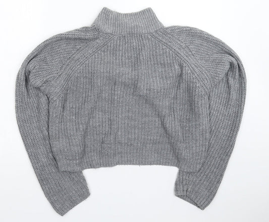 Primark Womens Grey  Knit Pullover Jumper Size 12