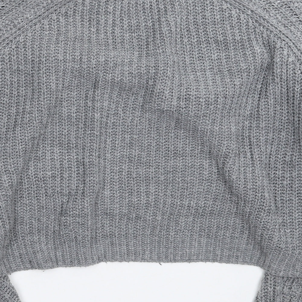 Primark Womens Grey  Knit Pullover Jumper Size 12