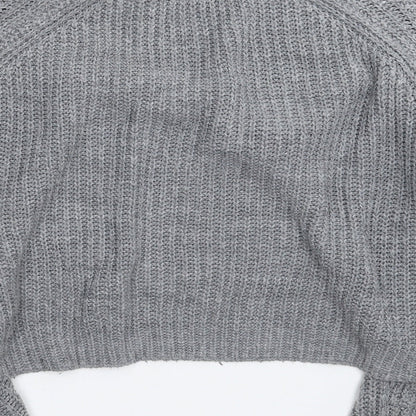 Primark Womens Grey  Knit Pullover Jumper Size 12