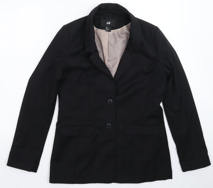 H&M Womens Black   Jacket Suit Jacket Size 12