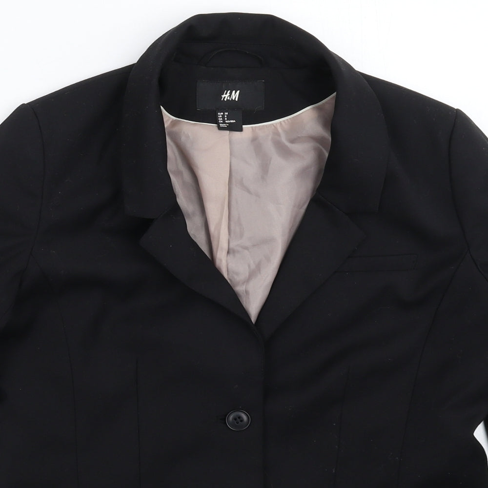 H&M Womens Black   Jacket Suit Jacket Size 12