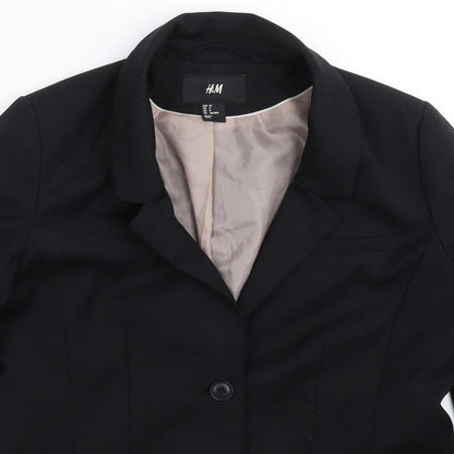 H&M Womens Black   Jacket Suit Jacket Size 12