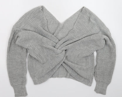 Womens UK Size XL Preworn Grey Pullover Jumper