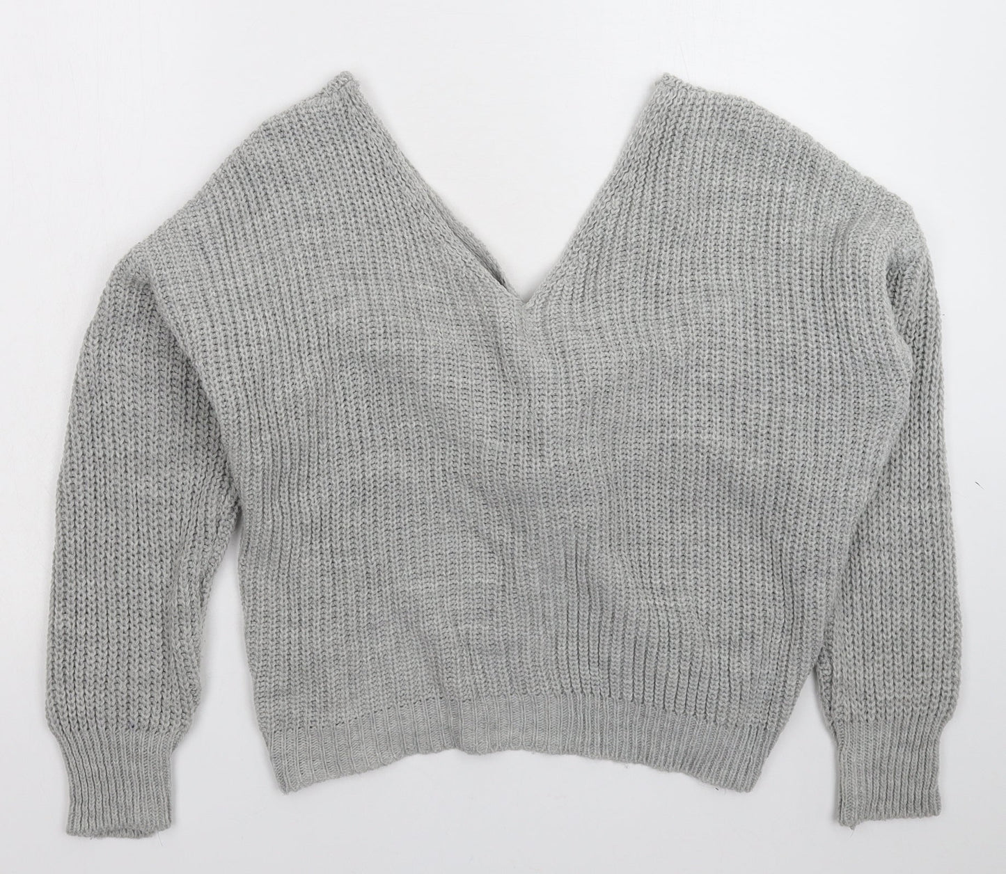 Womens UK Size XL Preworn Grey Pullover Jumper