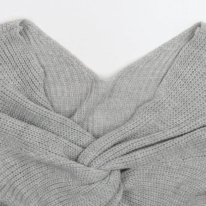 Womens UK Size XL Preworn Grey Pullover Jumper