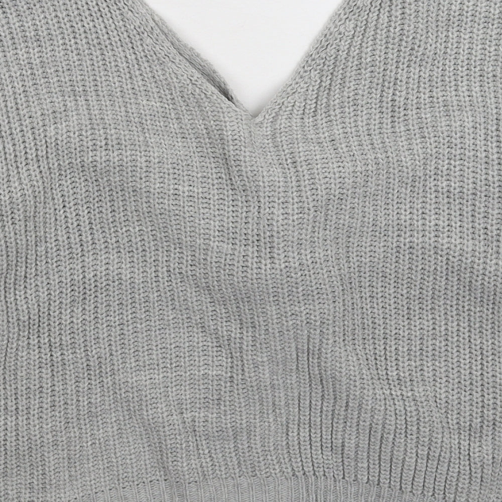 Womens UK Size XL Preworn Grey Pullover Jumper