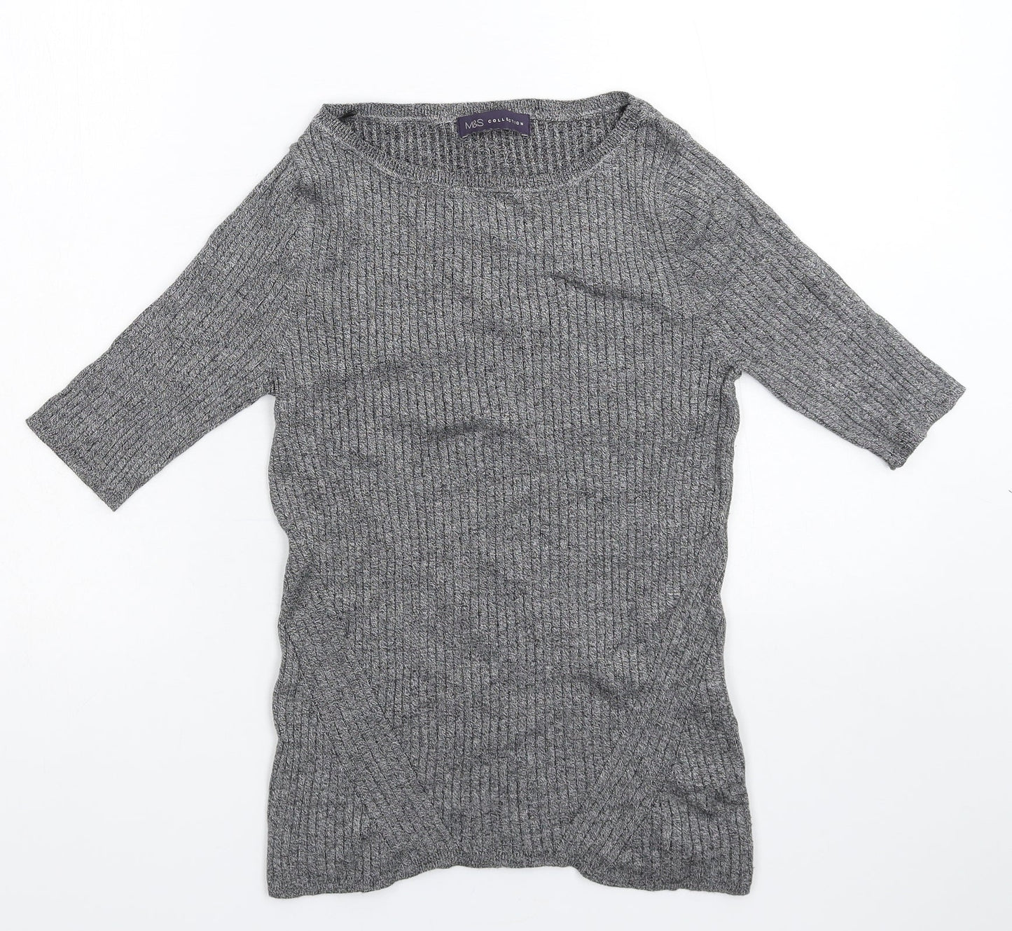 Womens UK Size 12 Marks and Spencer Grey Pullover Jumper