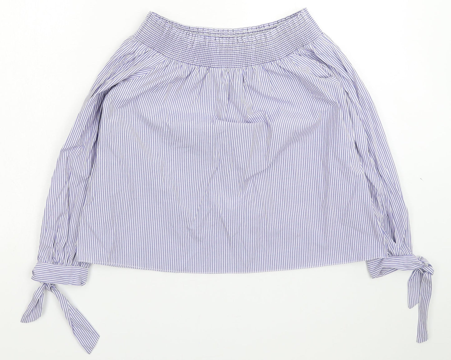 Womens UK Size 12 New Look Blue Basic Blouse