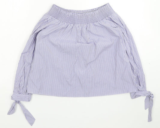 Womens UK Size 12 New Look Blue Basic Blouse