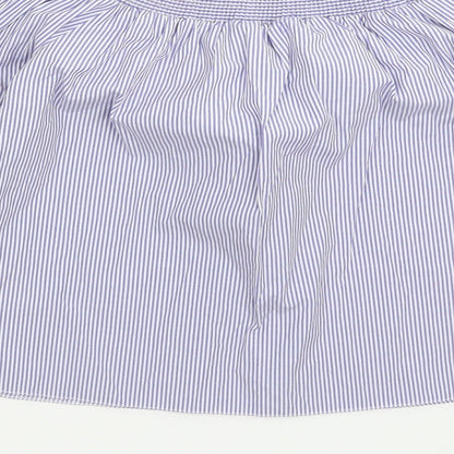 Womens UK Size 12 New Look Blue Basic Blouse