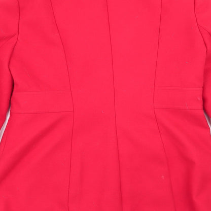 Asda George Womens Red   Overcoat Coat Size 10