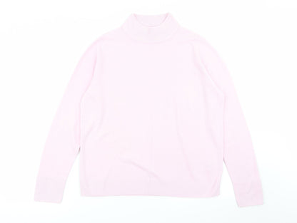 Womens UK Size 14 M&S Pink Pullover Jumper