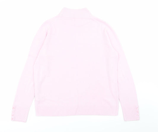 Womens UK Size 14 M&S Pink Pullover Jumper