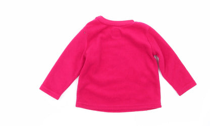 Primark Girls Red Solid  Babydoll Pyjama Top Size 12-18 Months