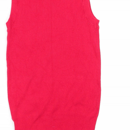 M&S Womens Red   Basic Tank Size 10