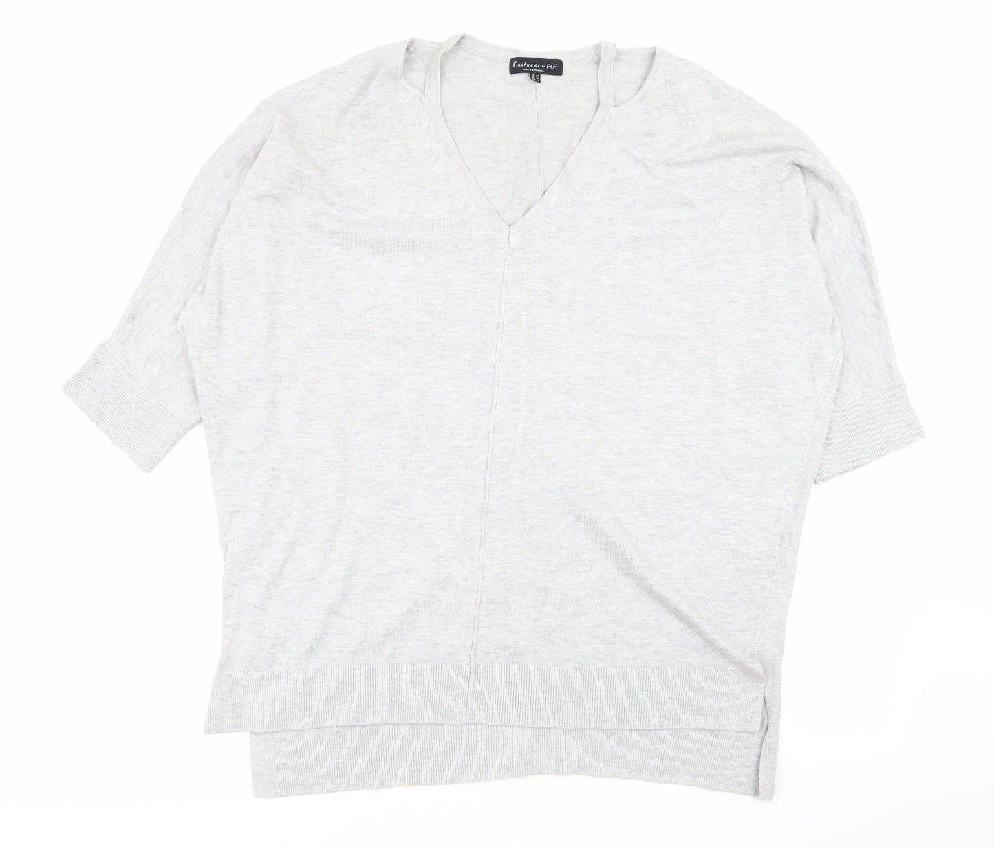 F&F Womens Grey   Pullover Jumper Size 14