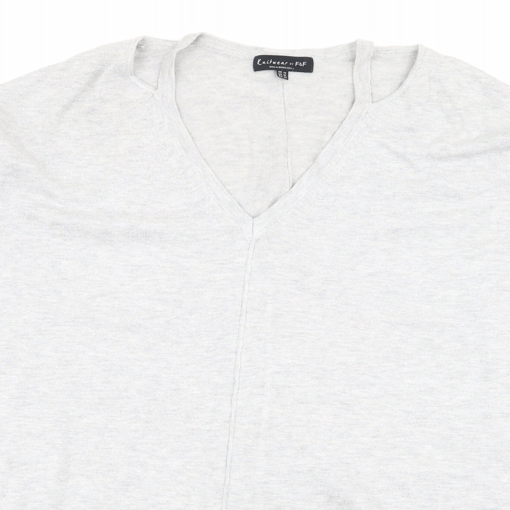 F&F Womens Grey   Pullover Jumper Size 14