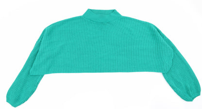 Womens UK Size 12 In the Style Green Pullover Jumper