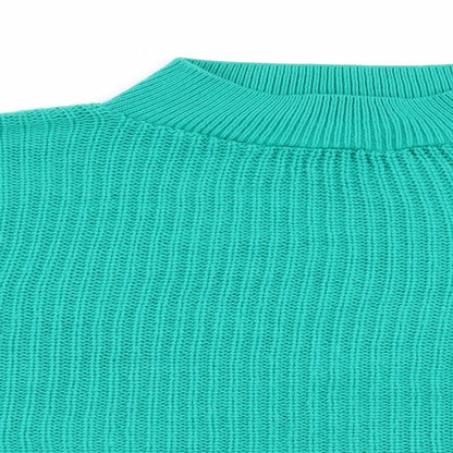 Womens UK Size 12 In the Style Green Pullover Jumper