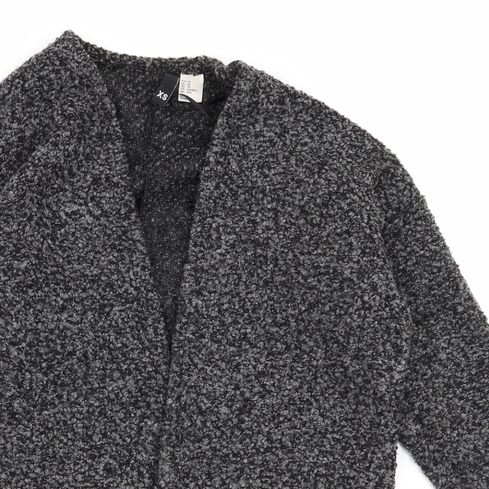 Womens UK Size XS Divided by H&M Grey Cardigan Jumper