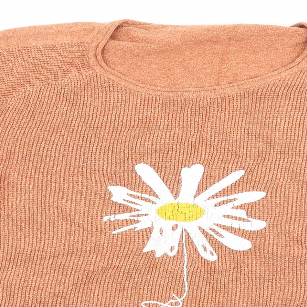 SheIn Womens Brown   Pullover Jumper Size XL