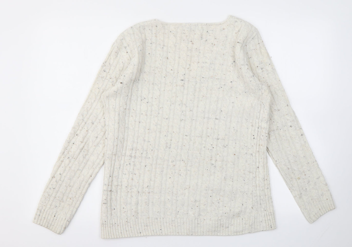 Womens UK Size S PULSE Ivory Pullover Jumper