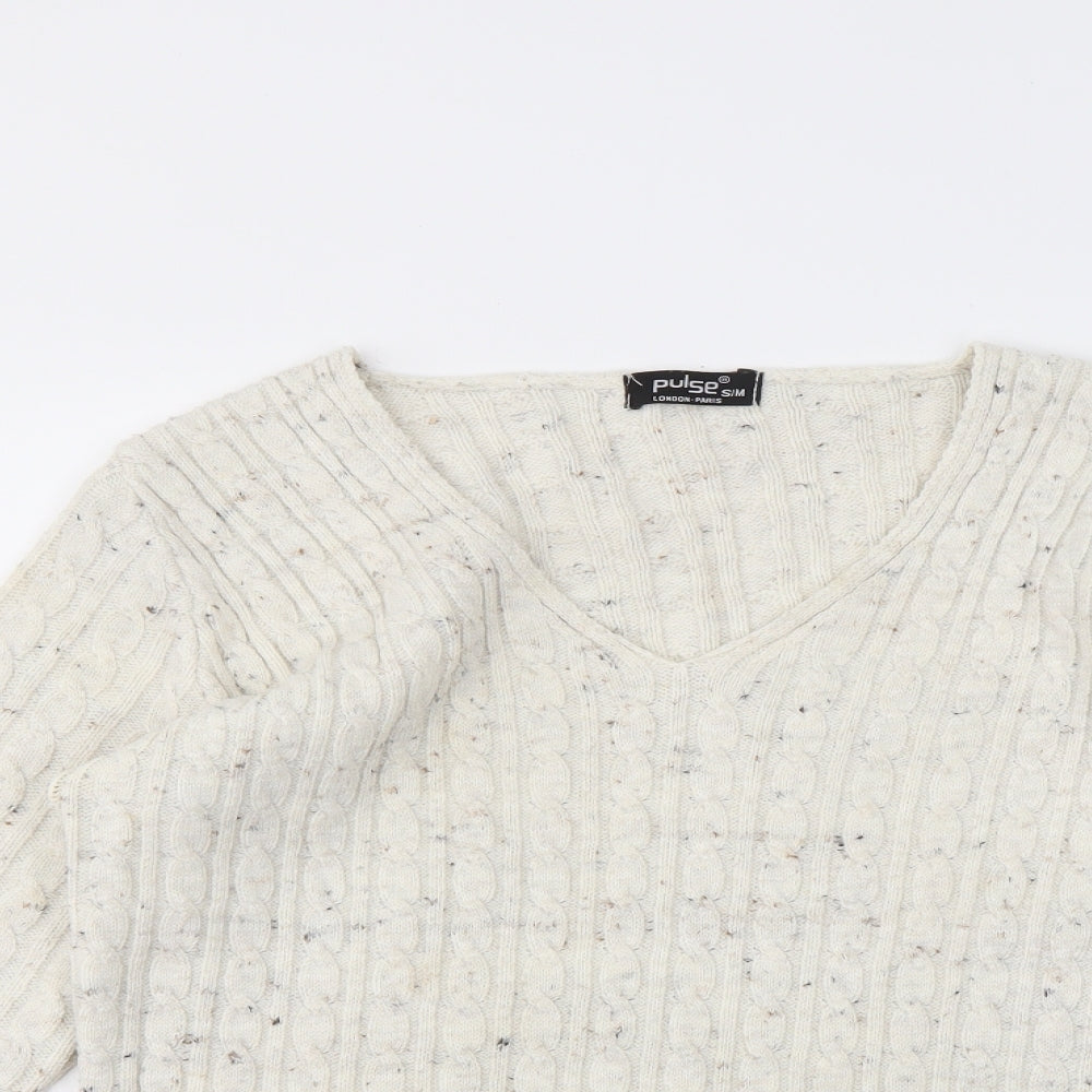 Womens UK Size S PULSE Ivory Pullover Jumper