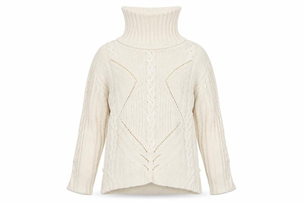 Womens UK Size S Preworn Beige Pullover Jumper
