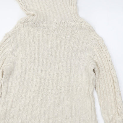 Womens UK Size S Preworn Beige Pullover Jumper