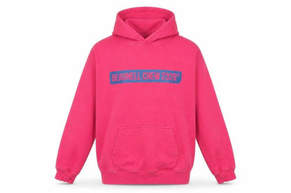 Front view of Awdis girls’ pink jumper, size 12-13, years
