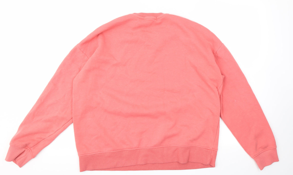 Back view of PRINK women’s pink geometric jumper, size M