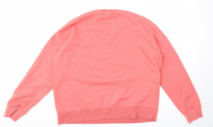Back view of PRINK women’s pink geometric jumper, size M