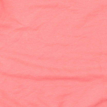 Brand and care label for PRINK women’s pink geometric jumper, size M