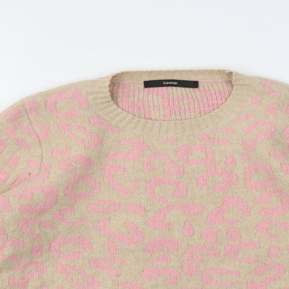 George Girls Multicoloured Animal Print  Pullover Sweatshirt Size 11-12 Years