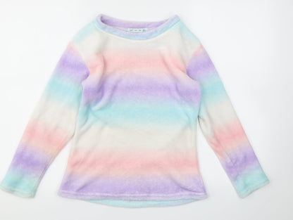 JUST LIKE YOU  Girls Multicoloured Striped  Top Pyjama Top Size 10-11 Years
