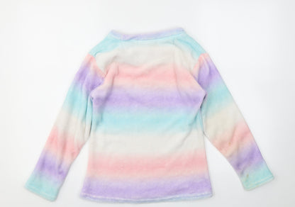 JUST LIKE YOU  Girls Multicoloured Striped  Top Pyjama Top Size 10-11 Years