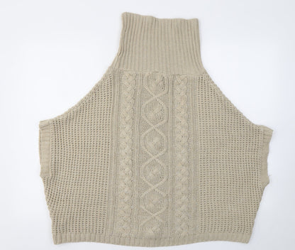 Additional front view of Lipsy London women’s beige jumper, size S