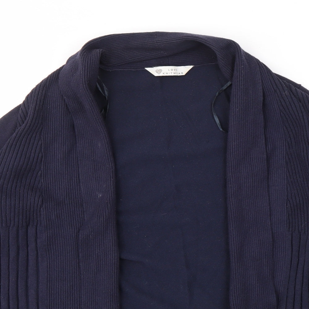 Womens UK Size 10 BHS Blue Cardigan Jumper