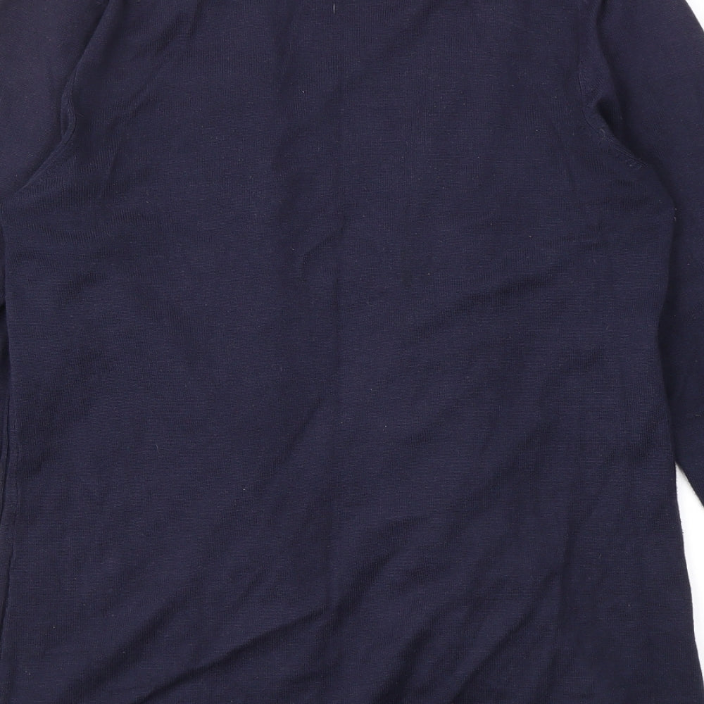 Womens UK Size 10 BHS Blue Cardigan Jumper