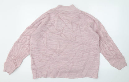 Womens UK Size M H&M Pink Pullover Jumper